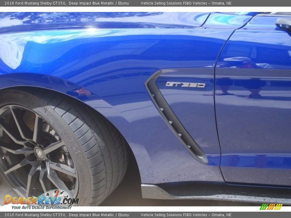 2016 Ford Mustang Shelby GT350 Deep Impact Blue Metallic / Ebony Photo #9