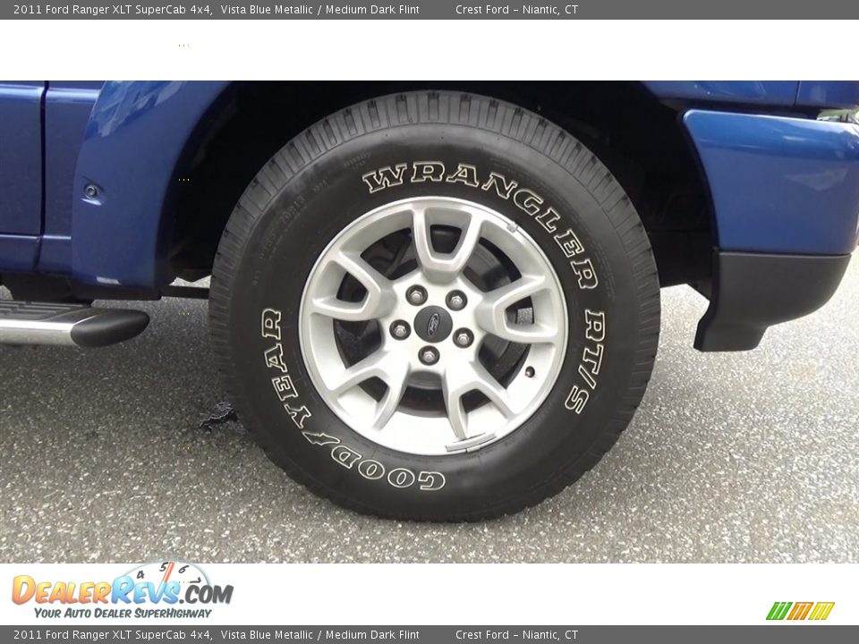 2011 Ford Ranger XLT SuperCab 4x4 Vista Blue Metallic / Medium Dark Flint Photo #26
