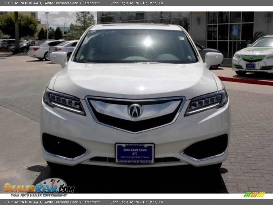 2017 Acura RDX AWD White Diamond Pearl / Parchment Photo #2