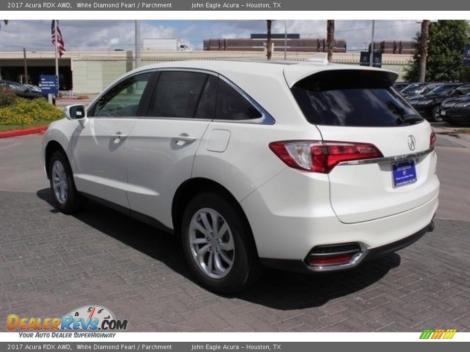 2017 Acura RDX AWD White Diamond Pearl / Parchment Photo #5