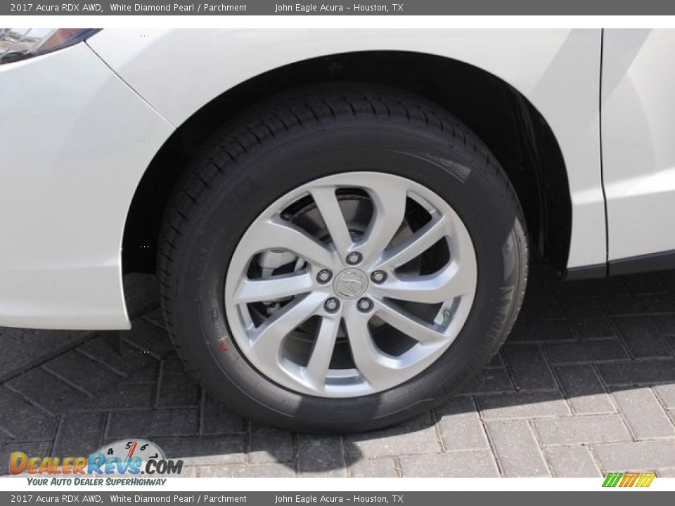 2017 Acura RDX AWD White Diamond Pearl / Parchment Photo #10