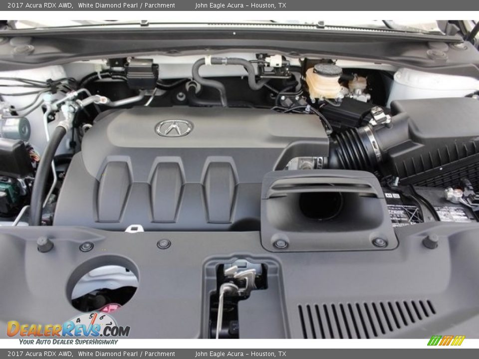 2017 Acura RDX AWD White Diamond Pearl / Parchment Photo #26