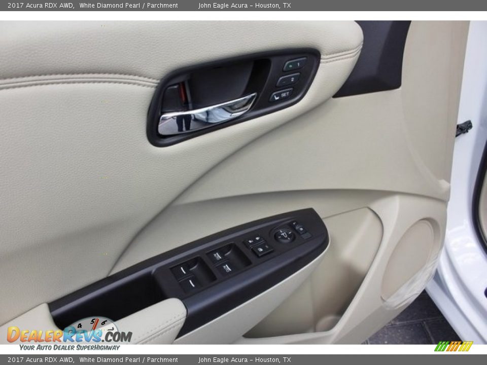 2017 Acura RDX AWD White Diamond Pearl / Parchment Photo #27