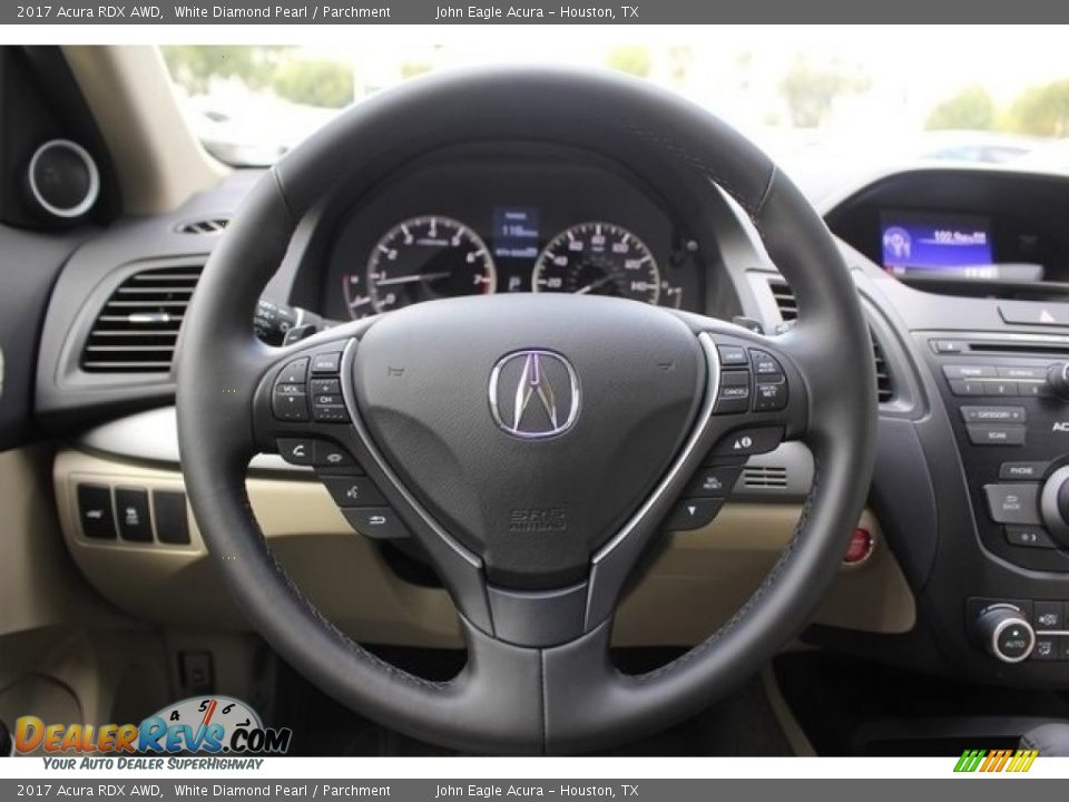 2017 Acura RDX AWD White Diamond Pearl / Parchment Photo #29