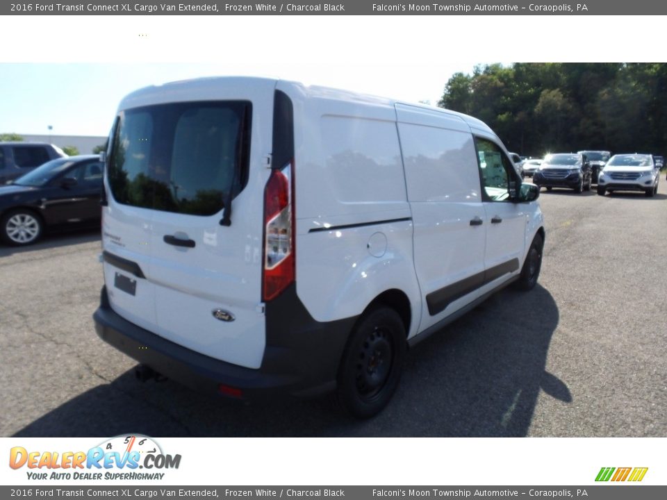 2016 Ford Transit Connect XL Cargo Van Extended Frozen White / Charcoal Black Photo #7