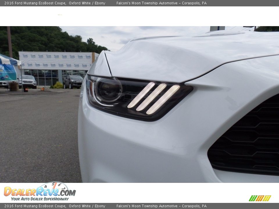 2016 Ford Mustang EcoBoost Coupe Oxford White / Ebony Photo #4