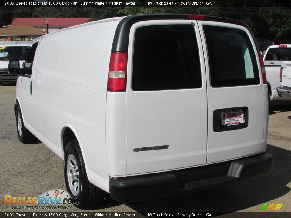 2009 Chevrolet Express 1500 Cargo Van Summit White / Medium Pewter Photo #9