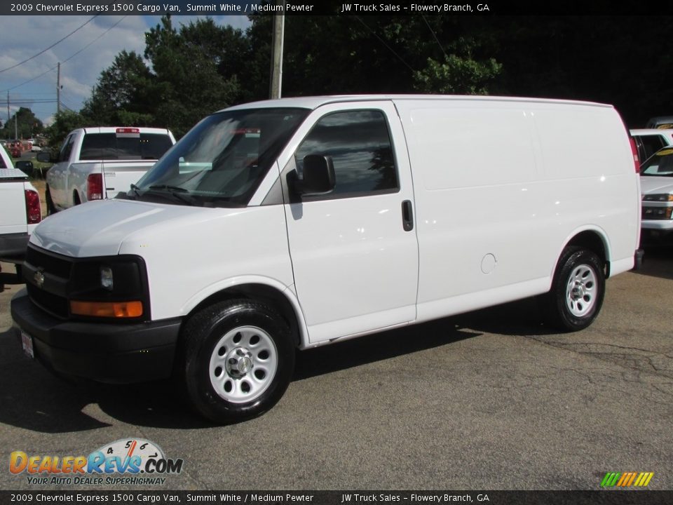 2009 Chevrolet Express 1500 Cargo Van Summit White / Medium Pewter Photo #12