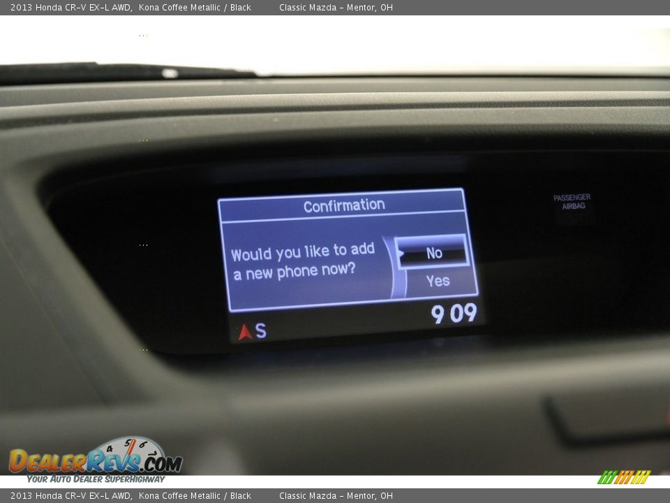 2013 Honda CR-V EX-L AWD Kona Coffee Metallic / Black Photo #10