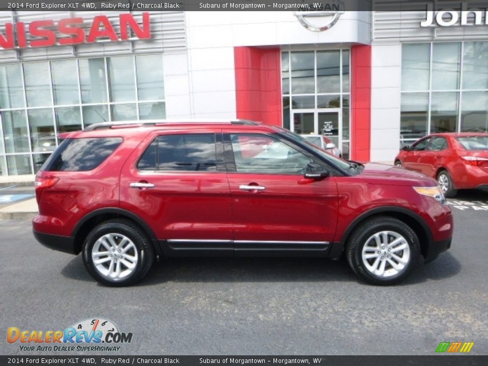 2014 Ford Explorer XLT 4WD Ruby Red / Charcoal Black Photo #7
