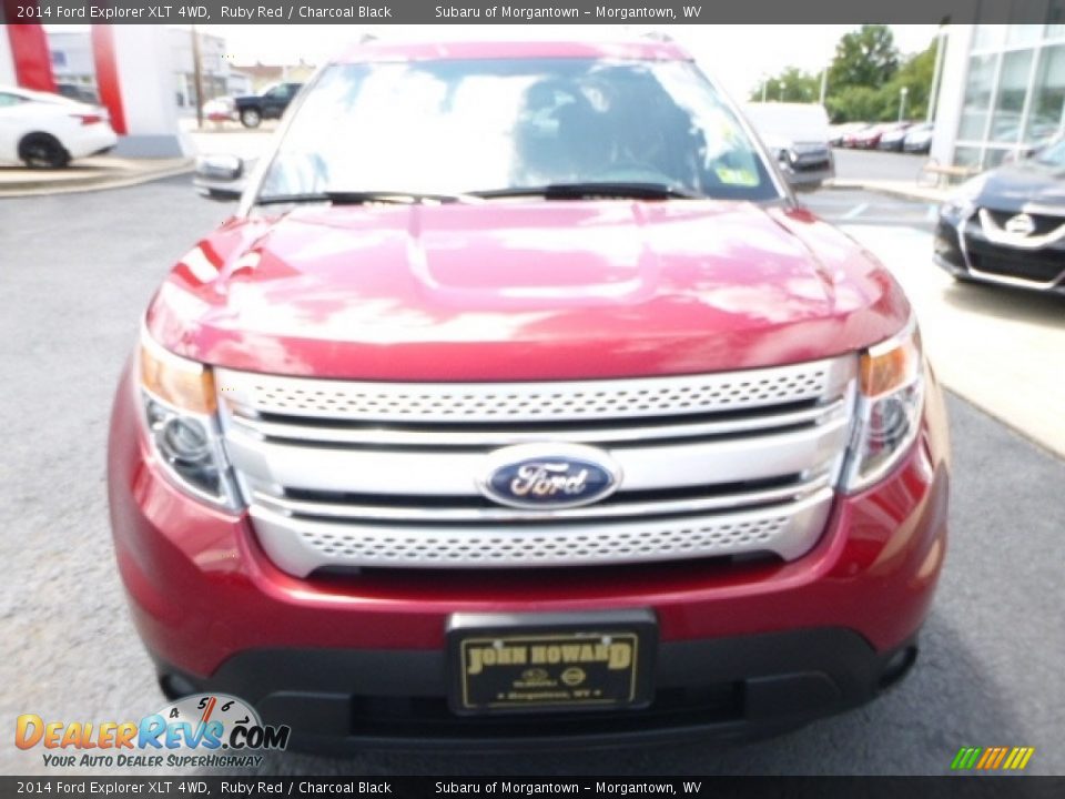 2014 Ford Explorer XLT 4WD Ruby Red / Charcoal Black Photo #12