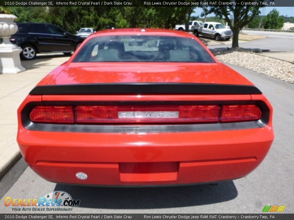 2010 Dodge Challenger SE Inferno Red Crystal Pearl / Dark Slate Gray Photo #13