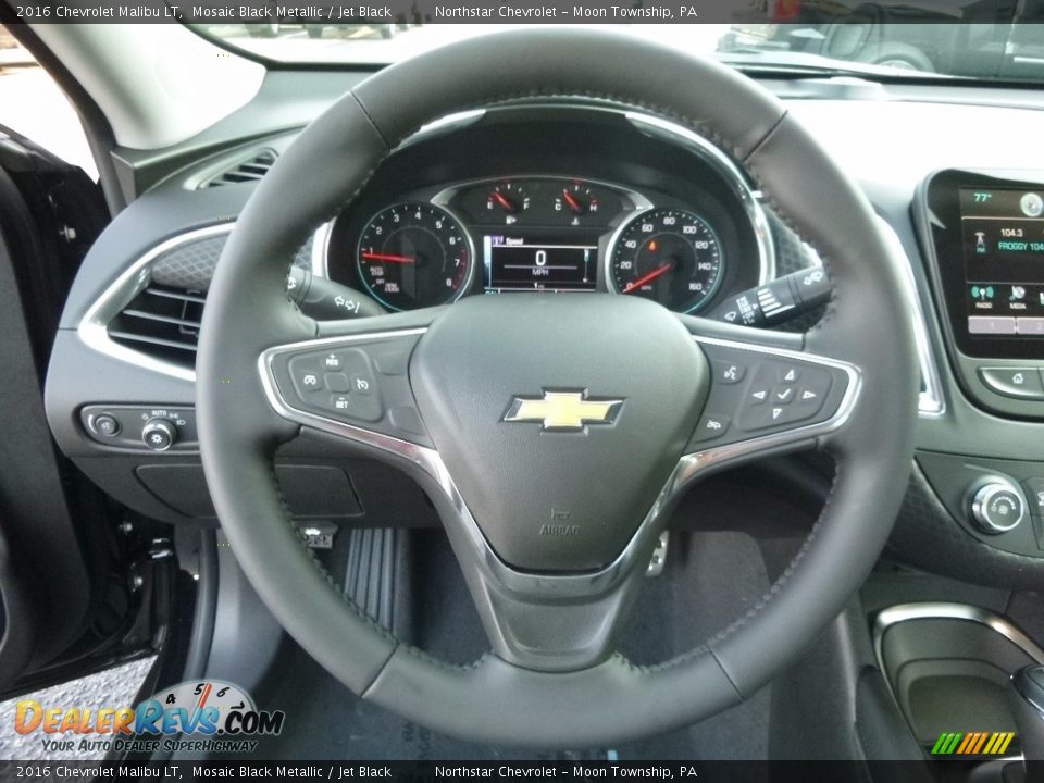 2016 Chevrolet Malibu LT Mosaic Black Metallic / Jet Black Photo #16