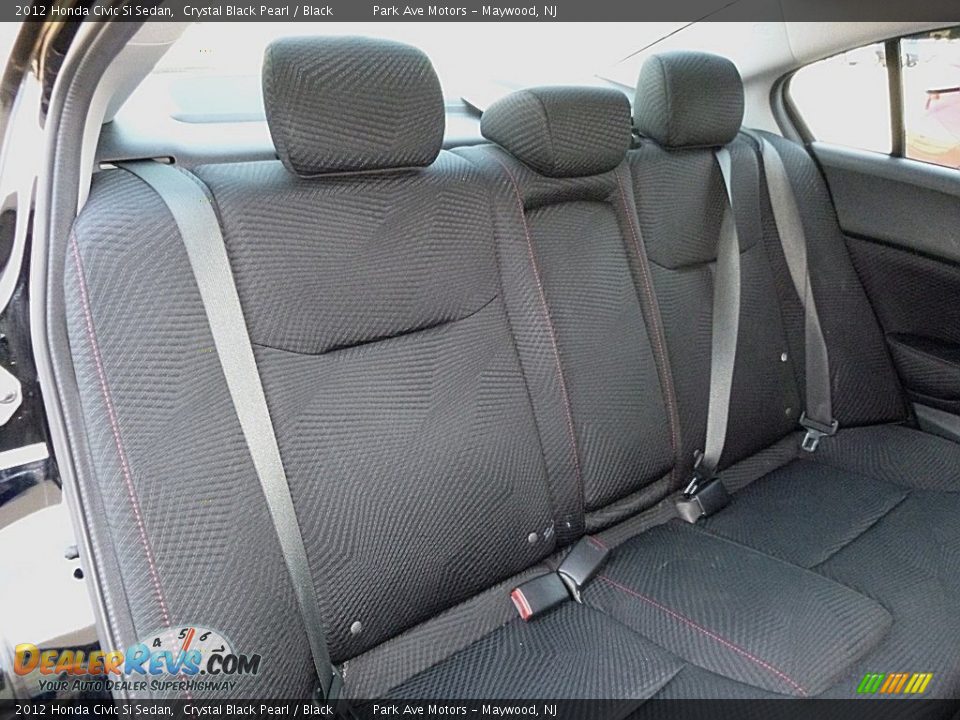 2012 Honda Civic Si Sedan Crystal Black Pearl / Black Photo #20