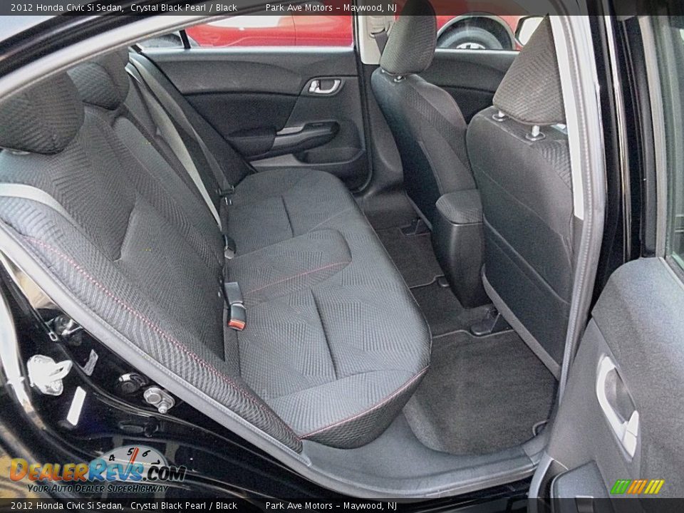 2012 Honda Civic Si Sedan Crystal Black Pearl / Black Photo #21