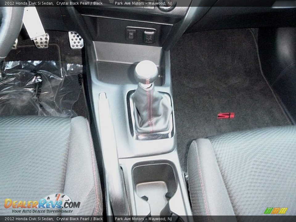 2012 Honda Civic Si Sedan Crystal Black Pearl / Black Photo #29