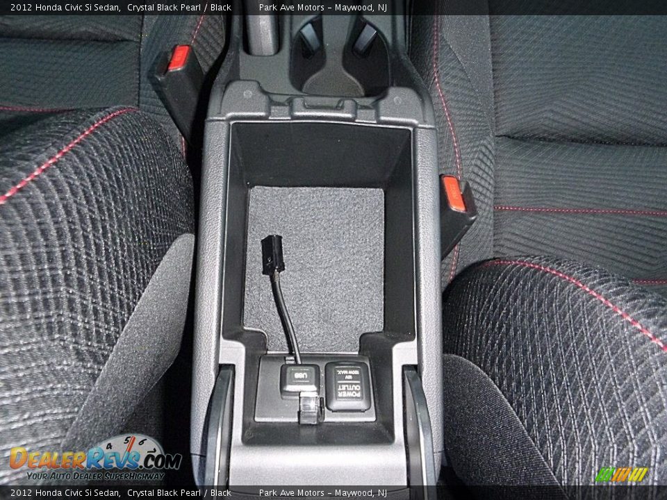 2012 Honda Civic Si Sedan Crystal Black Pearl / Black Photo #30