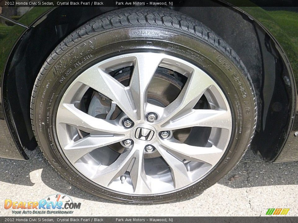 2012 Honda Civic Si Sedan Crystal Black Pearl / Black Photo #31