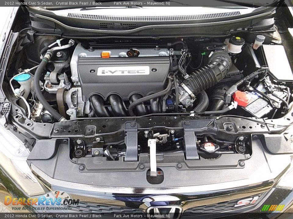 2012 Honda Civic Si Sedan Crystal Black Pearl / Black Photo #32