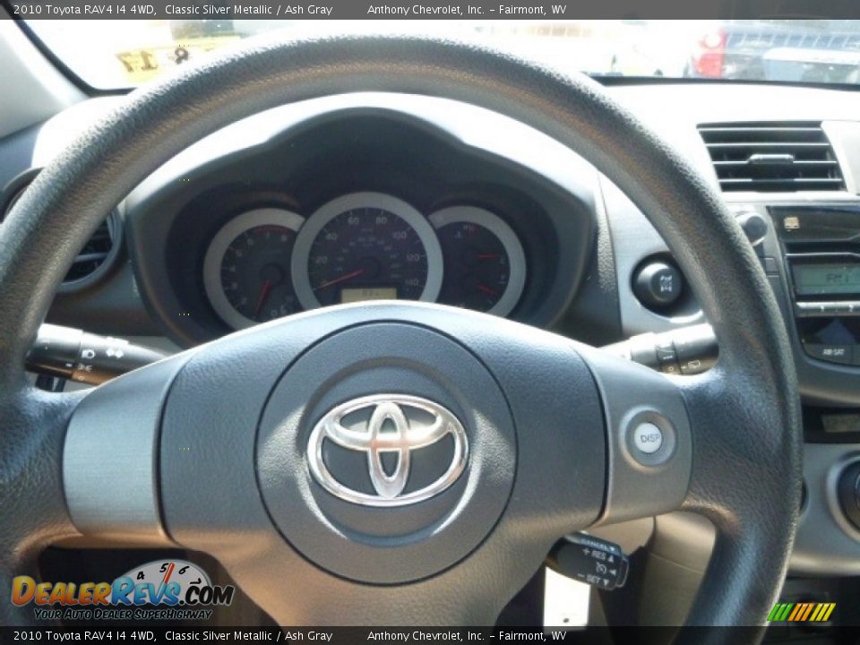 2010 Toyota RAV4 I4 4WD Classic Silver Metallic / Ash Gray Photo #18