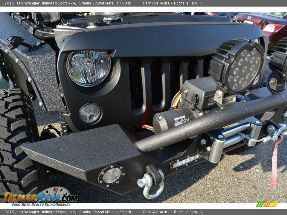 2016 Jeep Wrangler Unlimited Sport 4x4 Granite Crystal Metallic / Black Photo #30