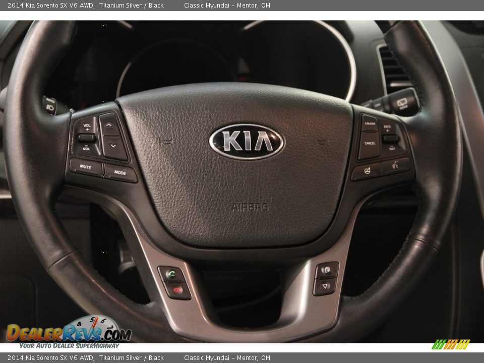 2014 Kia Sorento SX V6 AWD Titanium Silver / Black Photo #7