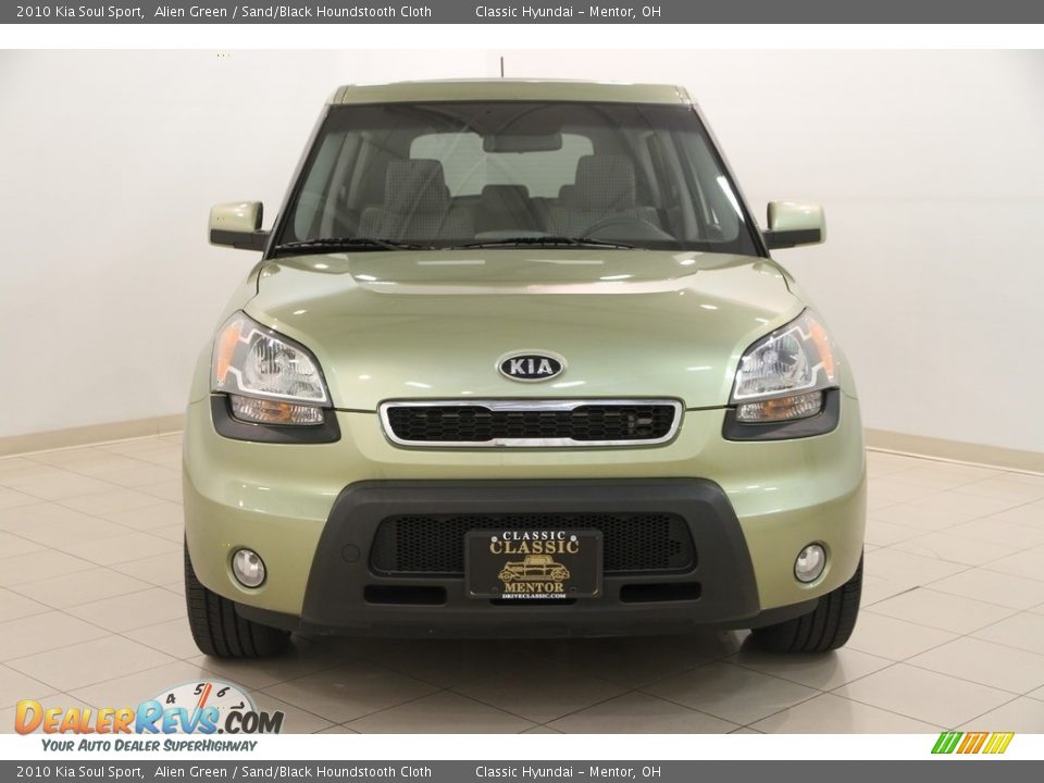 2010 Kia Soul Sport Alien Green / Sand/Black Houndstooth Cloth Photo #2