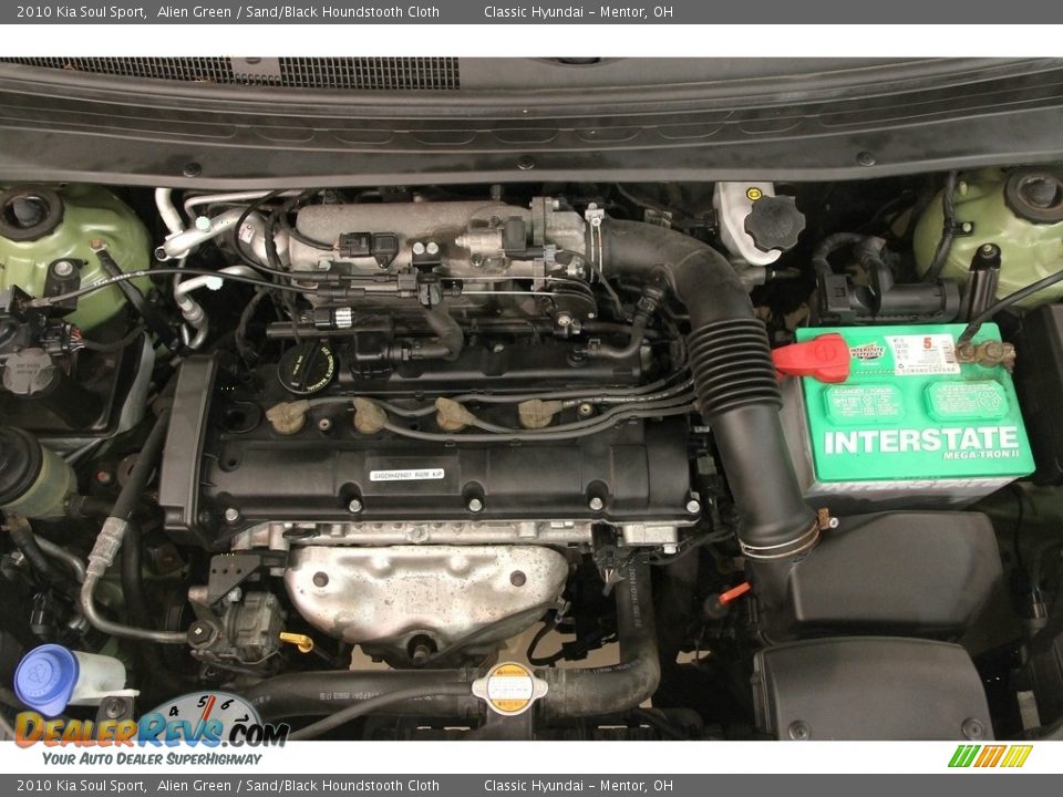 2010 Kia Soul Sport Alien Green / Sand/Black Houndstooth Cloth Photo #16