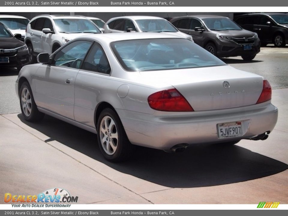 2001 Acura CL 3.2 Satin Silver Metallic / Ebony Black Photo #2