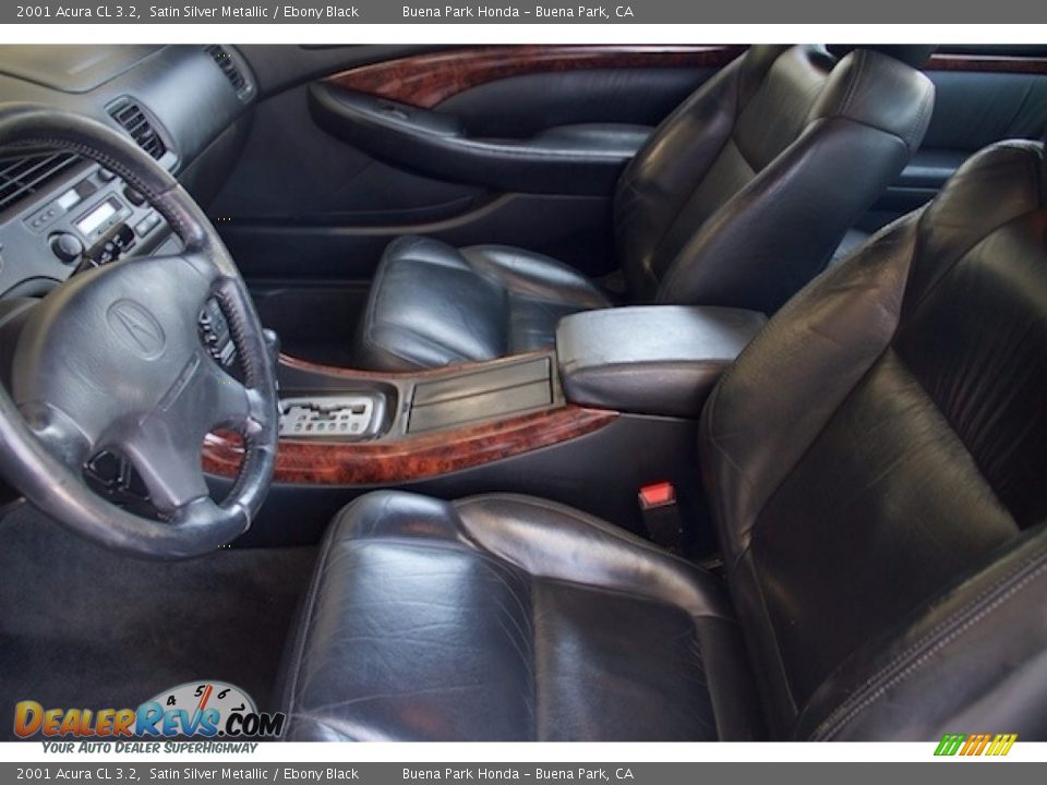 2001 Acura CL 3.2 Satin Silver Metallic / Ebony Black Photo #3