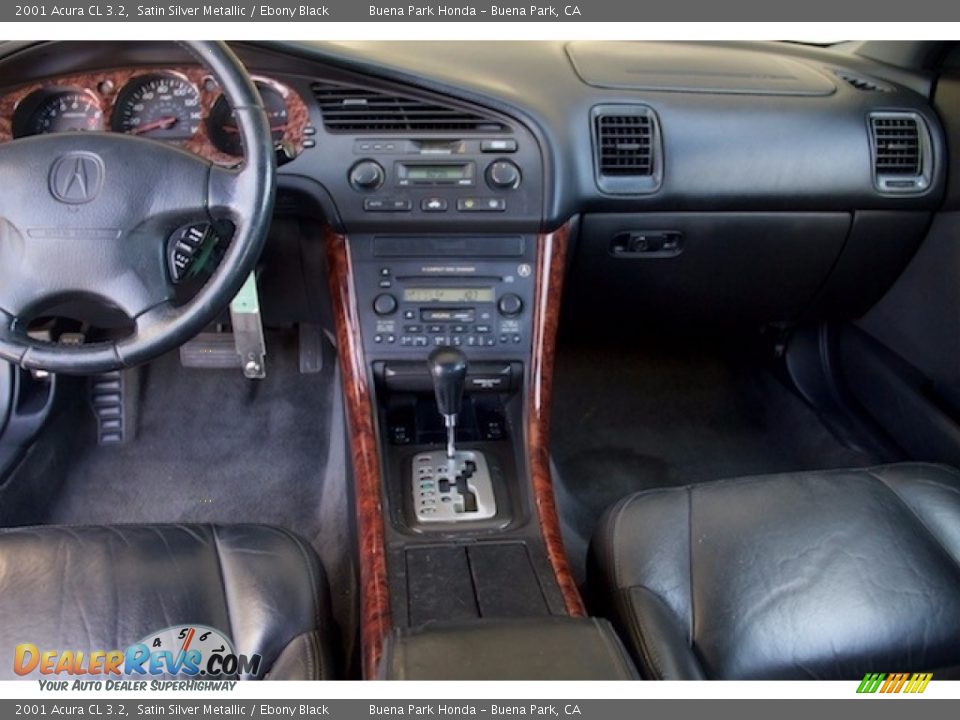 2001 Acura CL 3.2 Satin Silver Metallic / Ebony Black Photo #5