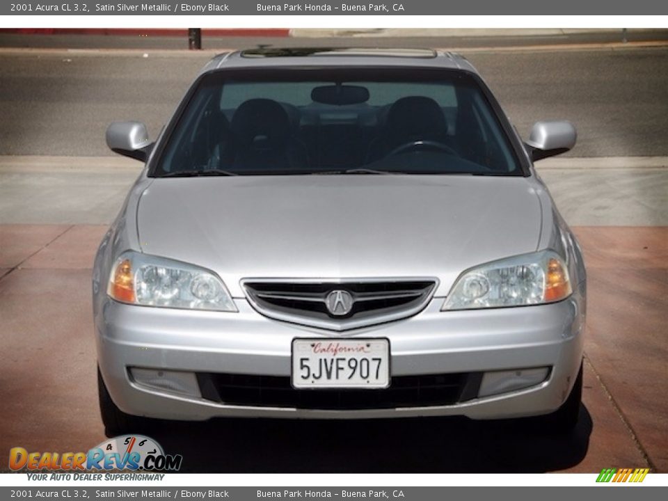 2001 Acura CL 3.2 Satin Silver Metallic / Ebony Black Photo #7