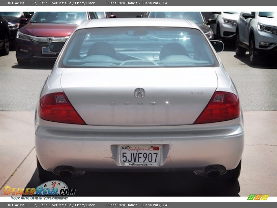 2001 Acura CL 3.2 Satin Silver Metallic / Ebony Black Photo #10