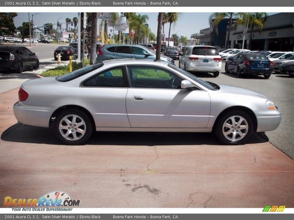 2001 Acura CL 3.2 Satin Silver Metallic / Ebony Black Photo #12