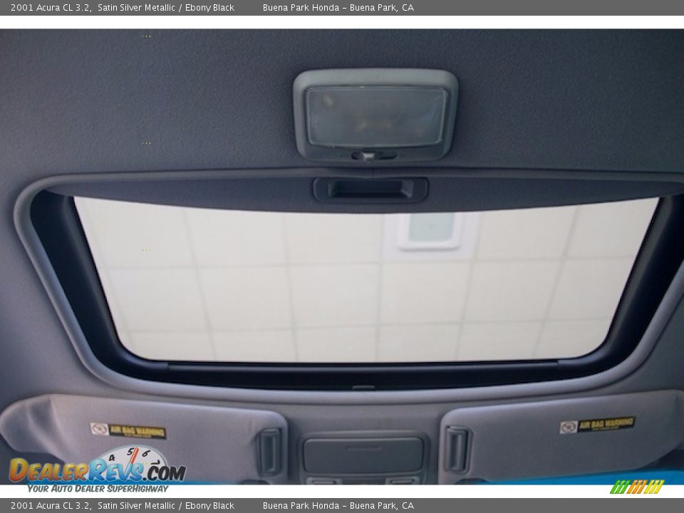 2001 Acura CL 3.2 Satin Silver Metallic / Ebony Black Photo #14