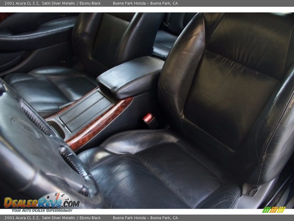 2001 Acura CL 3.2 Satin Silver Metallic / Ebony Black Photo #15