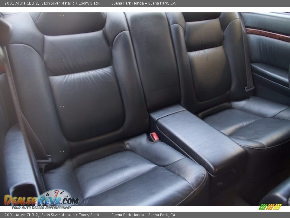 2001 Acura CL 3.2 Satin Silver Metallic / Ebony Black Photo #17