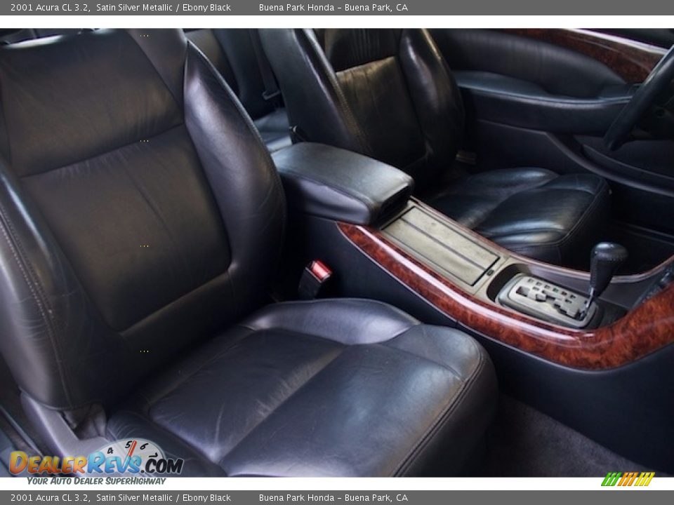 2001 Acura CL 3.2 Satin Silver Metallic / Ebony Black Photo #18