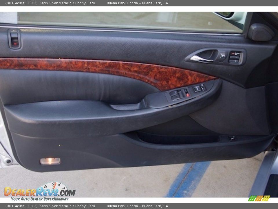 2001 Acura CL 3.2 Satin Silver Metallic / Ebony Black Photo #19