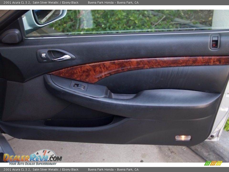 2001 Acura CL 3.2 Satin Silver Metallic / Ebony Black Photo #20