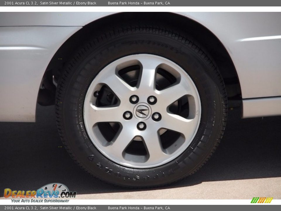2001 Acura CL 3.2 Satin Silver Metallic / Ebony Black Photo #22