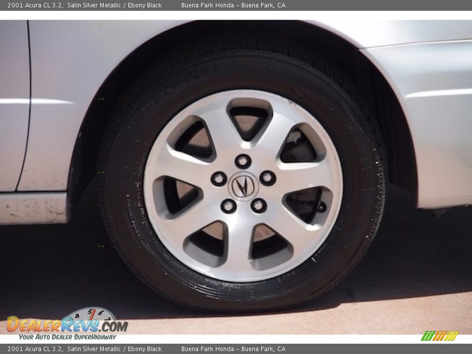 2001 Acura CL 3.2 Satin Silver Metallic / Ebony Black Photo #23