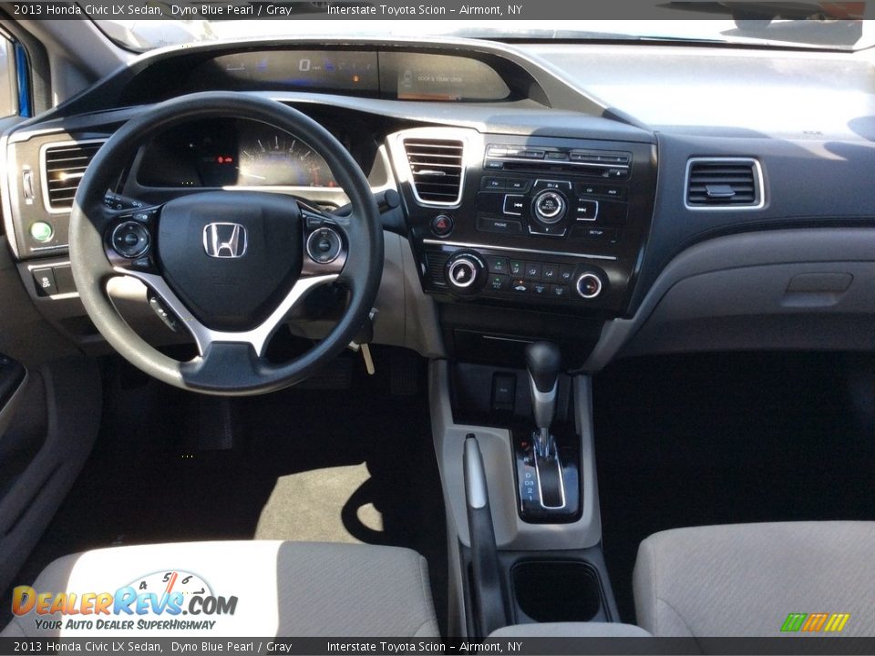 2013 Honda Civic LX Sedan Dyno Blue Pearl / Gray Photo #11