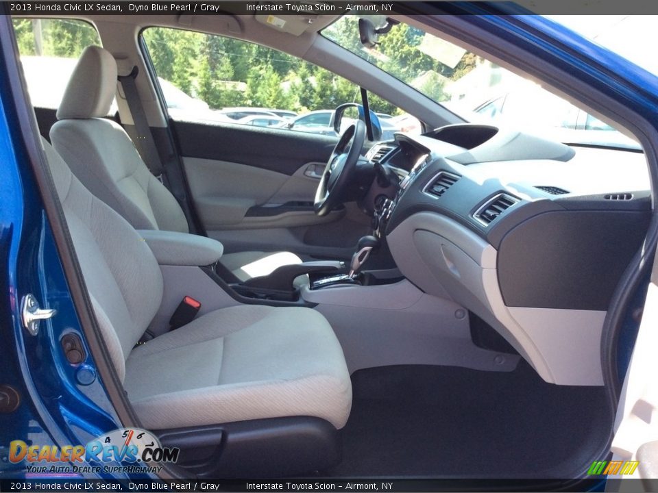 2013 Honda Civic LX Sedan Dyno Blue Pearl / Gray Photo #20