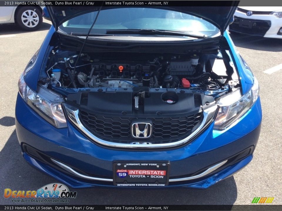 2013 Honda Civic LX Sedan Dyno Blue Pearl / Gray Photo #23