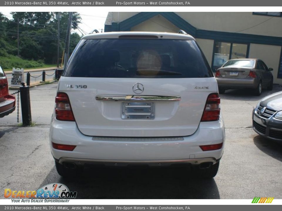 2010 Mercedes-Benz ML 350 4Matic Arctic White / Black Photo #14