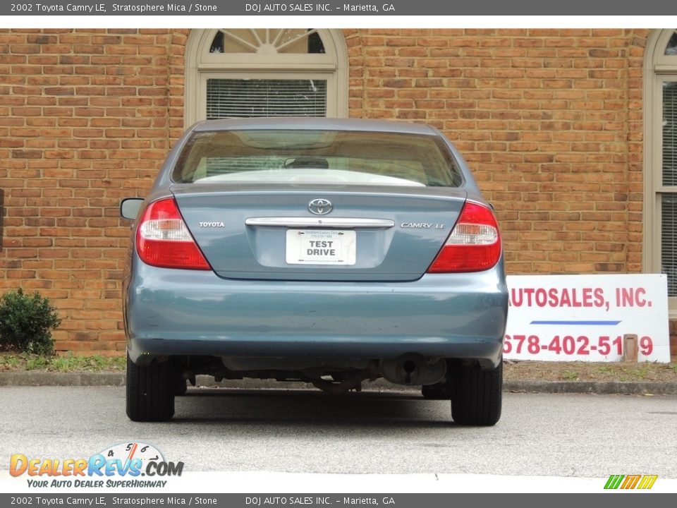 2002 Toyota Camry LE Stratosphere Mica / Stone Photo #20