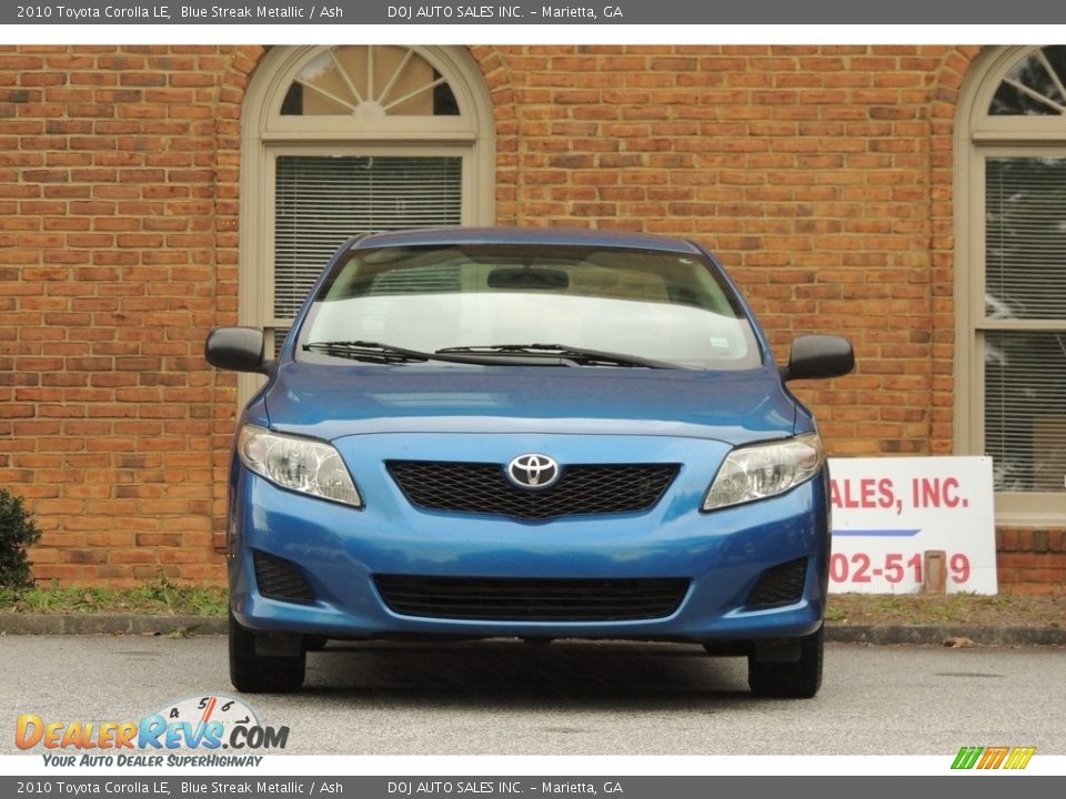 2010 Toyota Corolla LE Blue Streak Metallic / Ash Photo #4