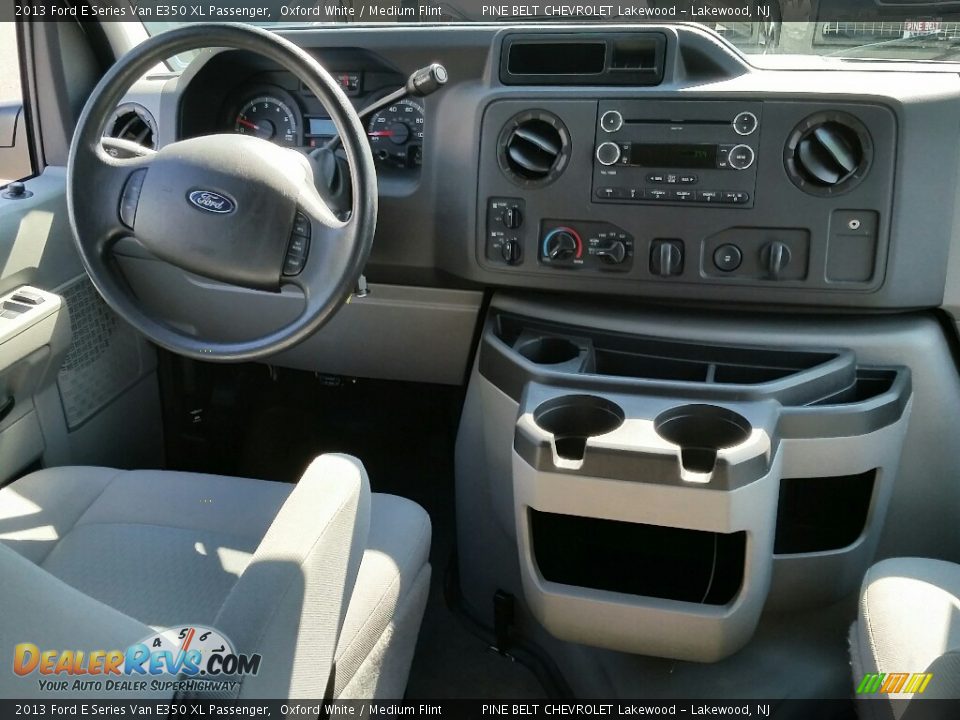 2013 Ford E Series Van E350 XL Passenger Oxford White / Medium Flint Photo #9