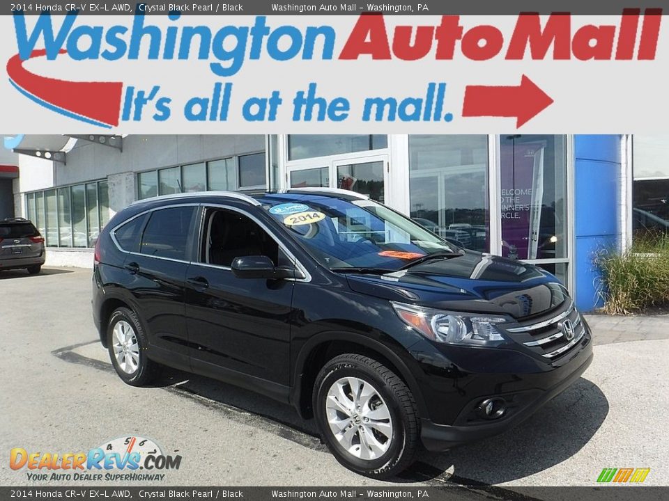 2014 Honda CR-V EX-L AWD Crystal Black Pearl / Black Photo #1